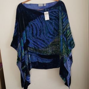 Chico's Phantasm Poncho Wrap NWT